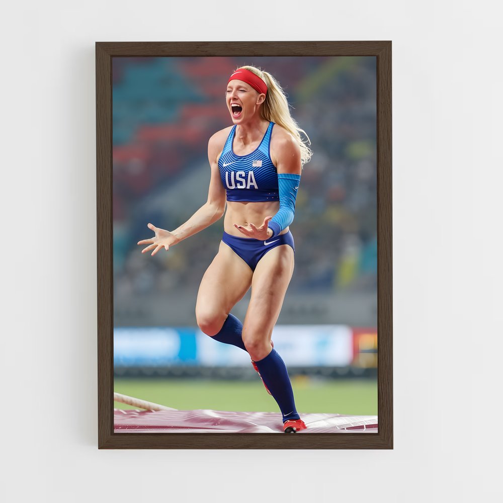 Poster Saut de Sandi – affiche Athlétisme (vue 5)